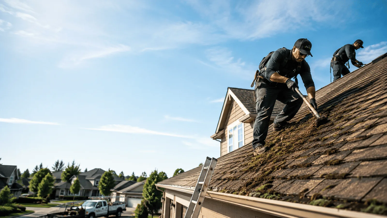 Roof Moss Removal in Rochester, IL near me